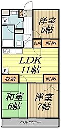 間取図画像 3LDK