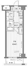 メゾンカルム西新宿 1Kの間取図画像