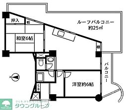 シャンボール代々木 2LDKの間取図画像