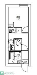 CITY WALK永福町 1Kの間取図画像