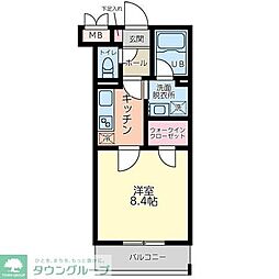 レゴリス成城3 1Kの間取図画像