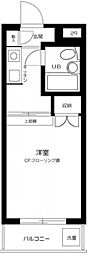 ハイタウン世田谷代田 1Kの間取図画像