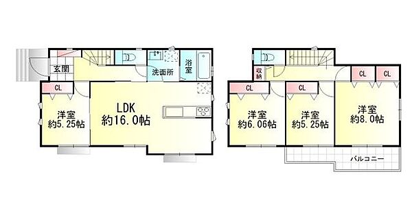 間取りを拡大表示