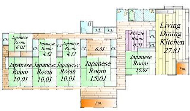 間取り 遠田郡涌谷町字裏桜町