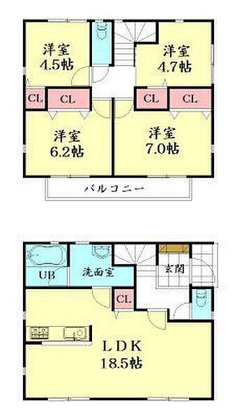 間取りを拡大表示