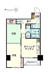 クラッセラ・フォンテーヌ 2DKの間取図画像