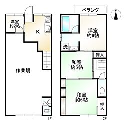 阪急京都本線 西院駅 徒歩5分 4Kの間取り