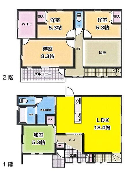 間取りを拡大表示