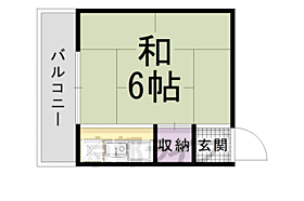 うずまさハイツ 406 ｜ 京都府京都市右京区常盤出口町（賃貸マンション1K・4階・12.06㎡） その2