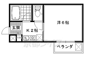 鳴滝グリーンハイツ 201 ｜ 京都府京都市右京区鳴滝音戸山町（賃貸マンション1K・2階・26.55㎡） その2