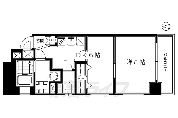 エステムプラザ京都ステーションレジデンシャル 204｜京都府京都市南区西九条藤ノ木町(賃貸マンション1DK・2階・30.79㎡)の写真 その2