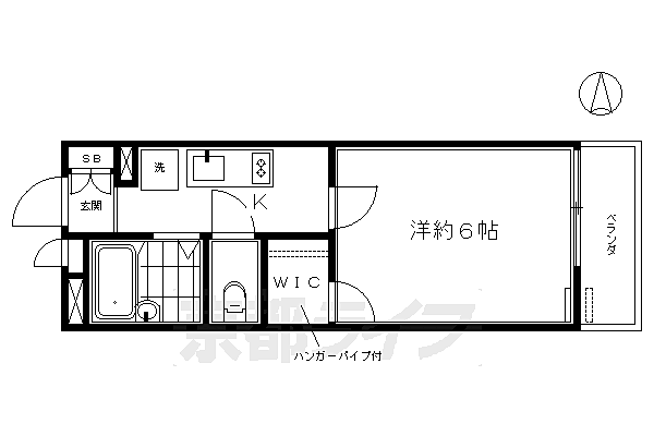 レオパレス三井田II 106｜京都府京都市南区東九条南河辺町(賃貸アパート1K・1階・20.81㎡)の写真 その2