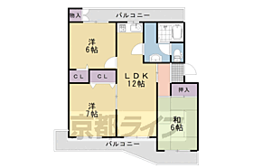 京都府乙訓郡大山崎町円明寺西法寺（賃貸マンション3LDK・1階・71.00㎡） その2