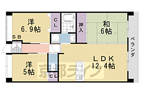 トルナーレ桂川 302 ｜ 京都府京都市西京区松室吾田神町（賃貸マンション3LDK・3階・66.00㎡） その2