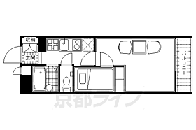 レオパレスコーポ西新道バザール 108 ｜ 京都府京都市中京区壬生下溝町（賃貸アパート1K・1階・19.87㎡） その2