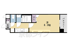 京都府京都市下京区西七条石井町（賃貸マンション1K・6階・25.80㎡） その2