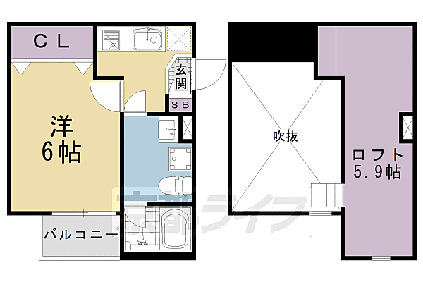 リヴァブル京都駅西 201｜京都府京都市南区八条源町(賃貸アパート1K・2階・21.21㎡)の写真 その2