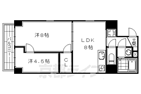 京都府京都市下京区麩屋町通松原下ル上鱗形町（賃貸マンション2LDK・1階・47.00㎡） その2