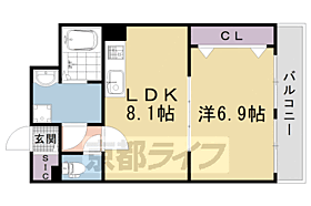 ＳＵＮ 204 ｜ 京都府京都市右京区西院日照町（賃貸マンション1LDK・2階・38.38㎡） その2