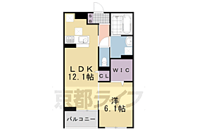 ニュー．リーヴァ25 303 ｜ 京都府亀岡市篠町広田1丁目（賃貸アパート1LDK・3階・45.60㎡） その2