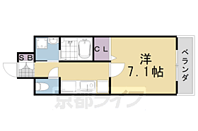 アーバン御陵 207 ｜ 京都府京都市西京区御陵北山下町（賃貸マンション1K・2階・25.55㎡） その2