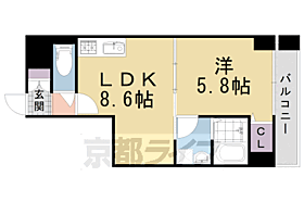 京都府向日市寺戸町西野辺（賃貸マンション1LDK・4階・33.52㎡） その2