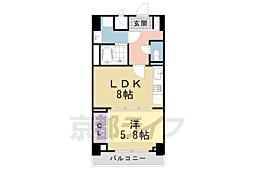 ココ　クレメント　2 7階1LDKの間取り