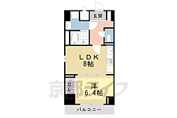 ココ　クレメント　2 1階1LDKの間取り