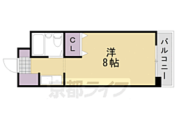 nフラット 1Kの間取図画像
