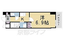 ＥｓＴＲＵＴＨ　ＫＹＯＴＯ 8階1Kの間取り