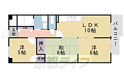サニークレスト祥山 7階3LDKの間取り
