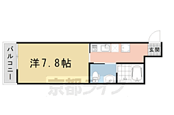 クレア　ラ・クーオ 1階1Kの間取り