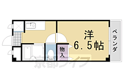 阪急京都本線 長岡天神駅 徒歩7分の賃貸マンション 1階1Kの間取り