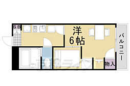 レオパレス華 1階1Kの間取り