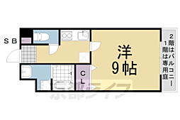 JR東海道・山陽本線 桂川駅 徒歩7分の賃貸アパート 1階1Kの間取り