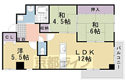 Ｈａｐｐｙ　Ｐａｌａｃｅ　Ｔ．Ｔ． 5階3LDKの間取り