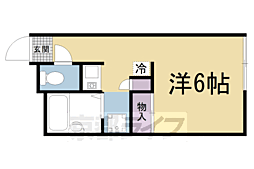 レオパレスｇｒｅｅｎ 2階1Kの間取り