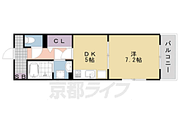 ヴィラ　デュース 1階1DKの間取り