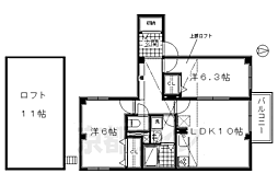 パディントンＮ・Ｃ 3階2LDKの間取り