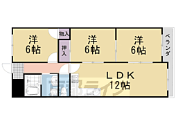 エントピア桂 3LDKの間取図画像