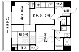 嵯峨西和 1階3LDKの間取り
