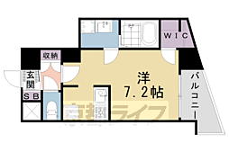JR東海道・山陽本線 西大路駅 徒歩13分の賃貸マンション 11階1Kの間取り