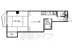 ル・プティジュール 4階1LDKの間取り