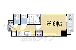 プロヴィスタ京都西院 11階1Kの間取り