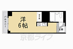 京都今出川レジデンス 1Kの間取図画像