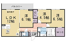 LUMIERE DU SOIR DEUX 3LDKの間取図画像