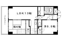 ジェンティールアドニス 2LDKの間取図画像