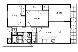 ラ・フォンターナ 3LDKの間取図画像