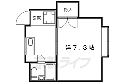 コーポ島祝 1Kの間取図画像