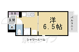 ライオンズマンション京都烏丸 1Kの間取図画像